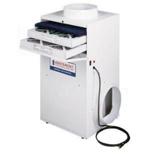 Abatement CAP1200UV Home Air Purifier Filters Pulled Out